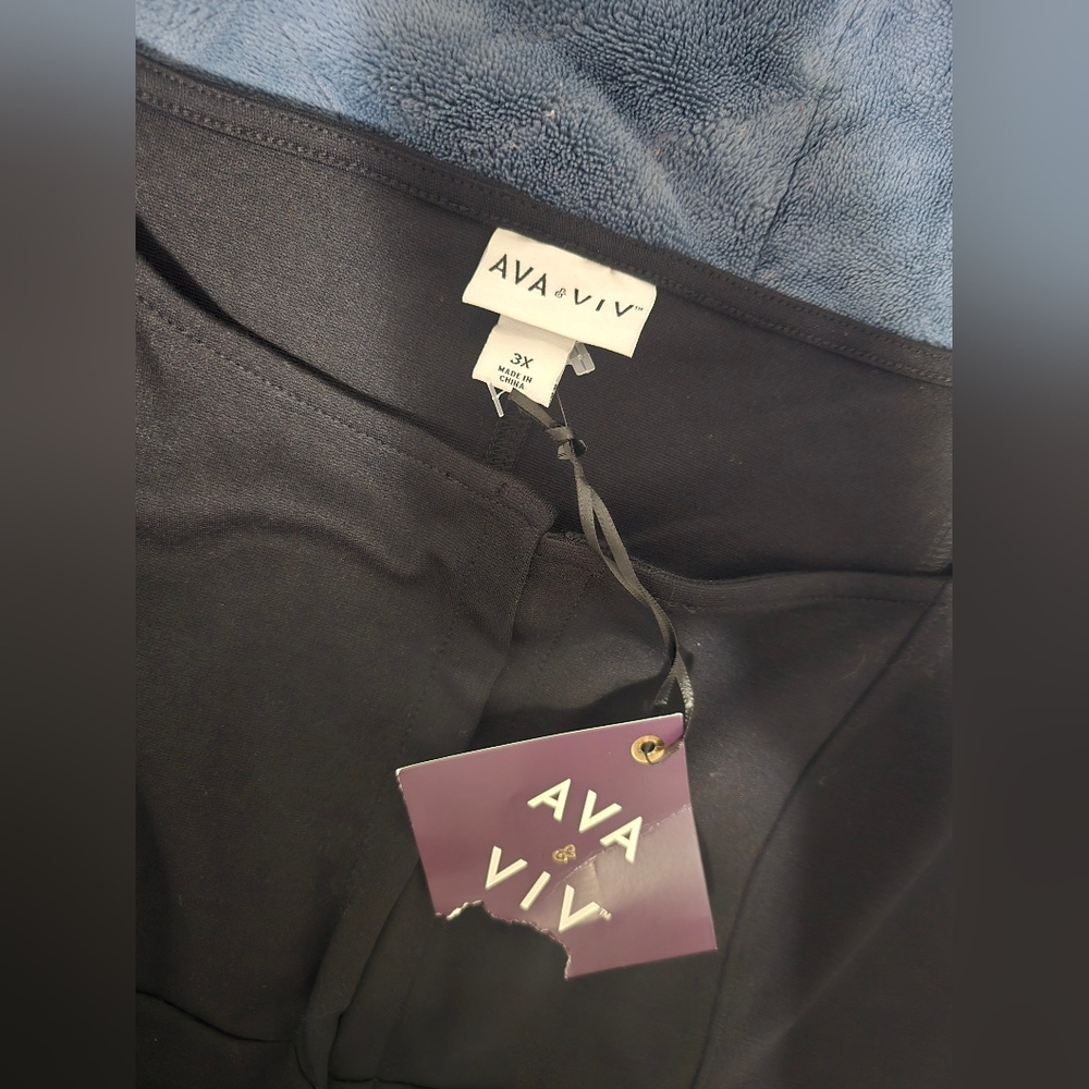NWT Ava & Viv Womens Black Knit Corset Tank Top 3X - Picture 8 of 9